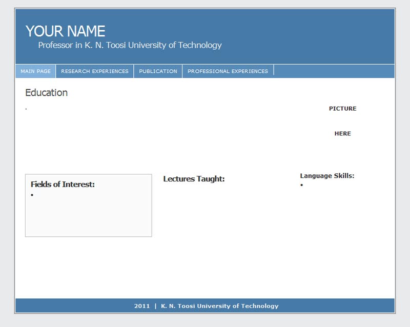 sample2 template kntu staff